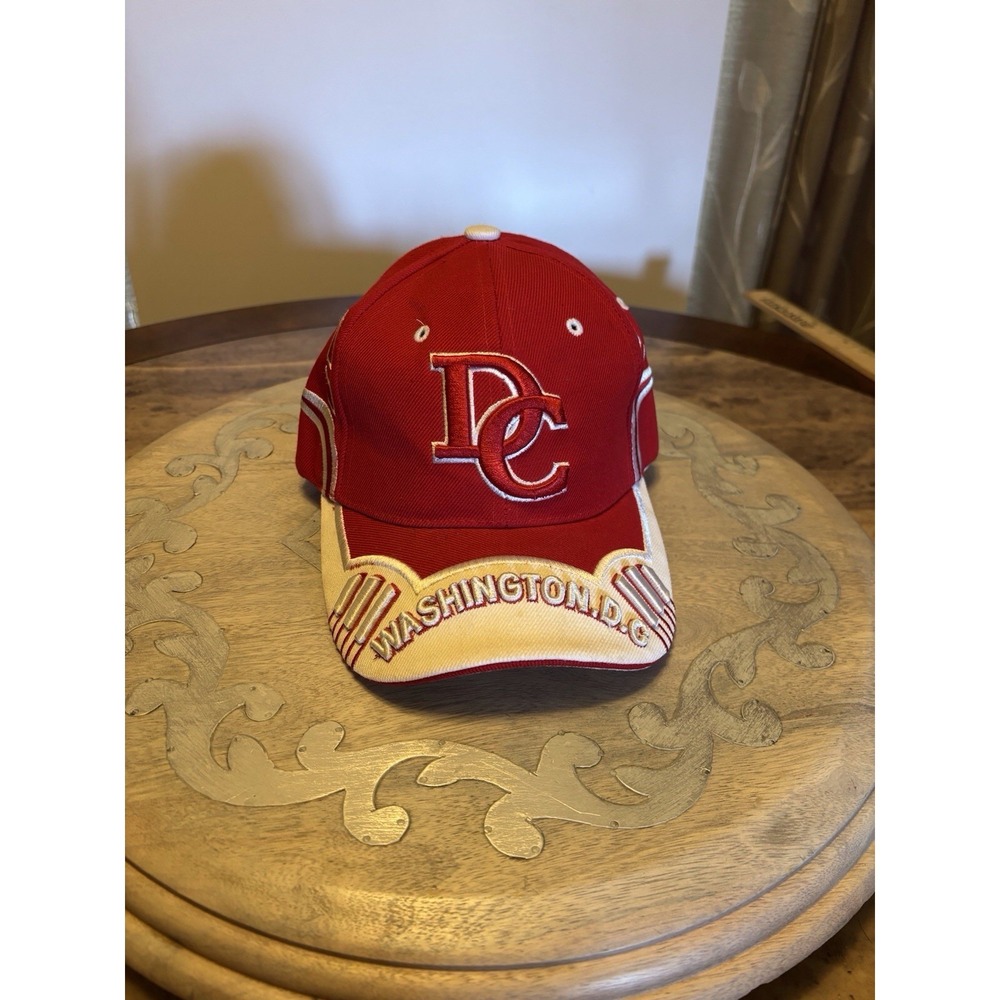 Washington DC Baseball Cap City Hunter Red And White Adjustable‎